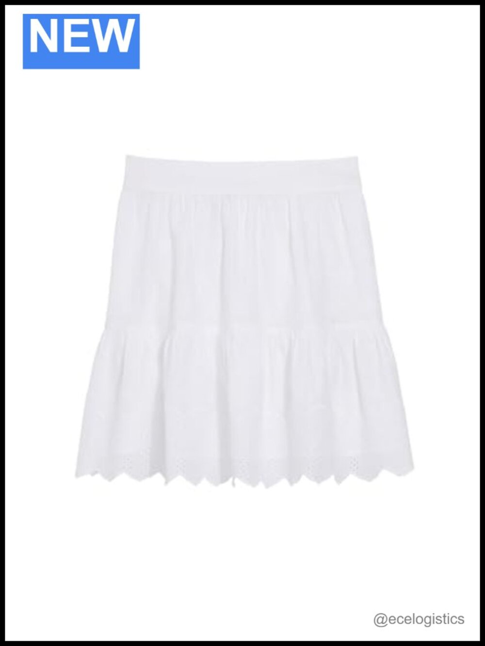 Vineyard Vines Vivian Eyelet Cotton Skirt White Cap